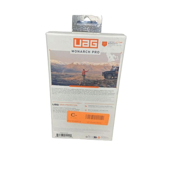 iPhone 15 Pro UAG Monarch Pro MagSafe Case Black Carbon Fiber Drop Guard - Picture 3 of 6